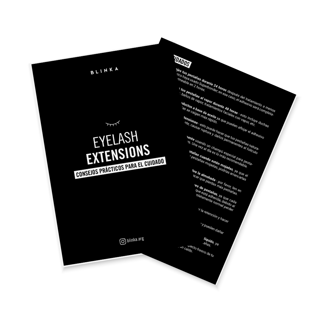 Guía Descargable de Cuidados Posteriores para Extensiones de Pestañas
