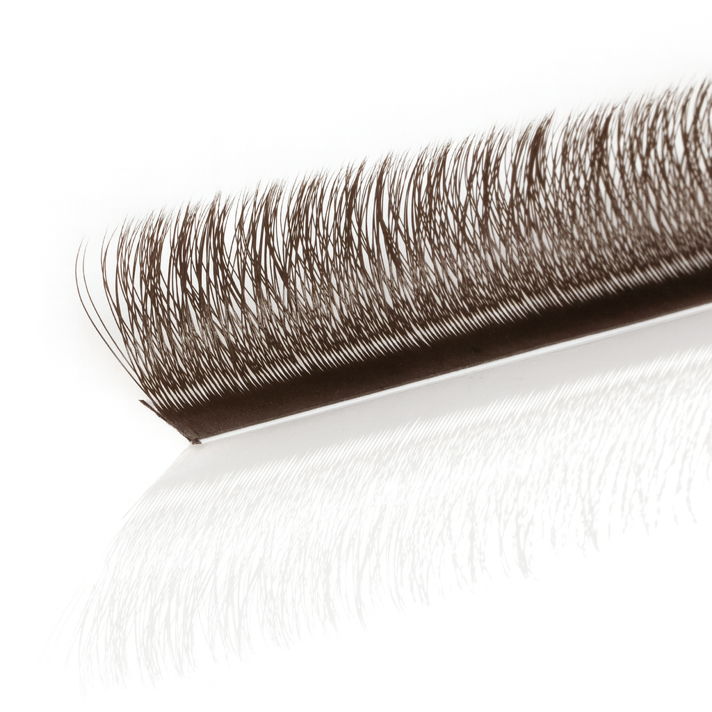 Professional Eyelash Extension - 3D Clover - CC Curl - 0,07 - Mix - Mocha
