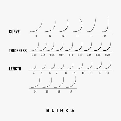 Premium Eyelash Extension  - D Curl - 0,07
