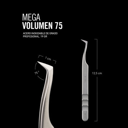 Pinza para Extensiones de Pestañas Mega Volumen 75°