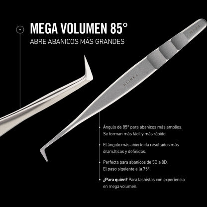 Pinza para Extensiones de Pestañas Mega Volumen 85°