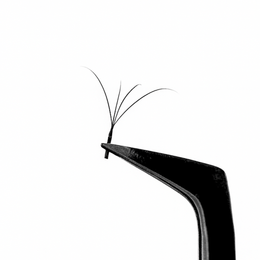 Professional Eyelash Extension - 4D Clover - M Curl - 0.07