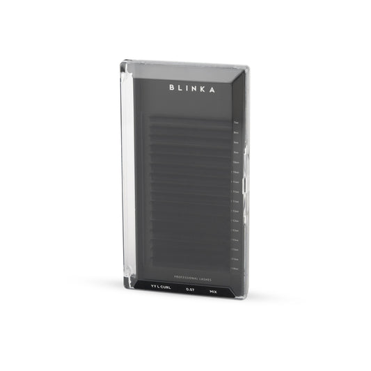 Professional Eyelash Extension - YY - L Curl - 0,07- Mix