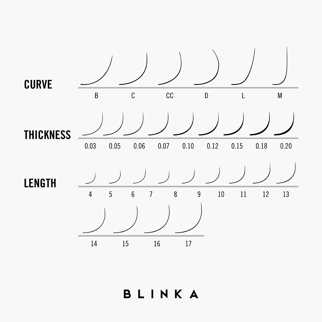 Premium Eyelash Extension  - D Curl - 0,05
